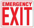 FM-102 Emergency Exit Sign