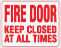 FM-104 Fire Door Sign