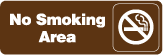 GP-104 No Smoking Area Sign