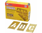 BS-104L  3/4" Brass Stencil Letter Set