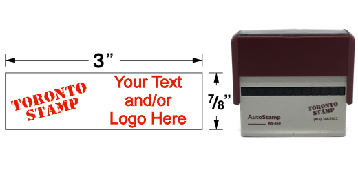 AutoStamp™ Self-Inking Stamp - 3" x 7/8"