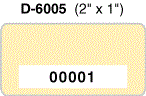 E-6006 2" x 1-1/4" Asset ID Tag