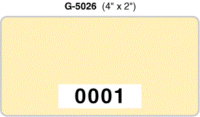 G-5026 4" x 2" Parking Permit Decal