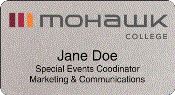 MO-104-3 Mohawk College Name Badge