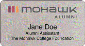 MO-108-3 Mohawk Alumni Name Badge