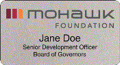 MO-110-3 Mohawk Foundation Name Badge