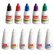 1 ounce ink red blue purple brown orange pink turquoise