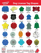 Dog License Tag Shapes