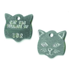 Dog Tag - BN-504 Cat Head