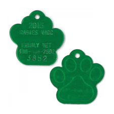 Dog Tag - BN-516 Large Paw Print