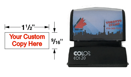 Top quality pre-inked rubber stamp. Colop, Trodat, EZ-Mark, Accu-Stamp, Max-Light, ExcelMark, AutoMarks all have the best quality stamp impressions. Customize your product for next day shipping.
