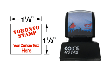 EOS-Q30-QD COLOP Pre-Inked Stamp is the perfect Rubber Stamp for non-porous surfaces in harsh environments. Stamp on Metal, Glass, Plastic, Wax or Glossy Paper!