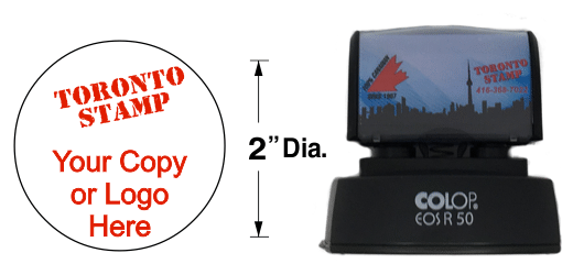 EOS-R50-QD COLOP Pre-Inked Stamp is the perfect Rubber Stamp for non-porous surfaces in harsh environments. Stamp on Metal, Glass, Plastic, Wax or Glossy Paper!
