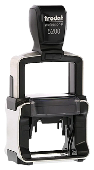 The HD-5200 professional self-inking stamp is perfect for everyday use in a busy office environment, thanks to its new brushed stainless steel finish and high quality plastic build.