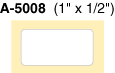 A-5008 - A-5008  1" x 1/2" Pressure-Sensitive Paper Labels