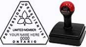 PGO LIMITED MEMBER MARK-IT RUBBER STAMP