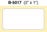 B-5017 - B-5017  2" x 1" Pressure-Sensitive Paper Labels