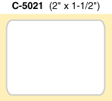 C-5021 - C-5021  2" x 1-1/2" Pressure-Sensitive Paper Labels