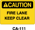 CA-111 - CA-111 Caution Sign