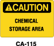 CA-115 Caution Sign