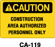 CA-119 Caution Sign