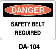 DA-104 Danger Sign