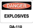 DA-110 Danger Sign