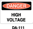 DA-111 Danger Sign