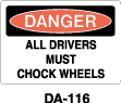 DA-116 Danger Sign
