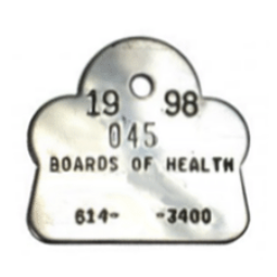 BN-170 Natural Aluminum Dog Tag