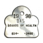 BN-170 BRASS - BN-170 Brass Dog Tag