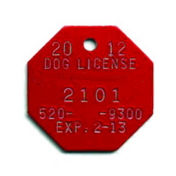 BN-321 Brass Dog Tag