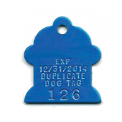 BN-373 BRASS - BN-373 Brass Dog Tag