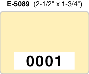 E-5089N - E-5089 2-1/2" x 1-3/4" Parking Permit Decal