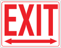 FM-106RL Exit-Right/Left Sign