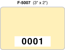 F-5007N - F-5007 3" x 2" Parking Permit Decal