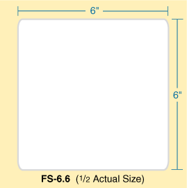 FS-6.6 - FS-6.6  6" x 6" Custom Facility Sign