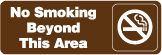GP-110 - GP-110 No Smoking Beyond This Area Sign