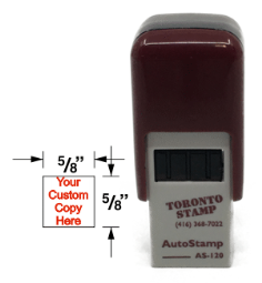 THE AS-120 IS THE IDEAL INSPECTION STAMP. QUICKLY INITIAL MULTIPLE DOCUMENTS WHILE TAKING UP LITTLE SPACE WITH A SMALL, BUT EASY TO RECOGNIZE IMPRESSION.