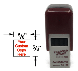 THE AS-120 IS THE IDEAL INSPECTION STAMP. QUICKLY INITIAL MULTIPLE DOCUMENTS WHILE TAKING UP LITTLE SPACE WITH A SMALL, BUT EASY TO RECOGNIZE IMPRESSION.