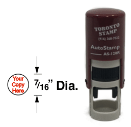 THE AS-120 IS THE IDEAL INSPECTION STAMP. QUICKLY INITIAL MULTIPLE DOCUMENTS WHILE TAKING UP LITTLE SPACE WITH A SMALL, BUT EASY TO RECOGNIZE IMPRESSION.