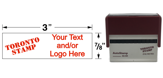 AS-450 - AutoStamp™ Self-Inking Stamp - 3" x 7/8"