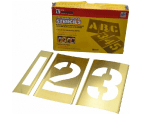 BS-112N  2-1/2" Brass Stencil Number Set