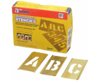 BS-120L  6" Brass Stencil Letter Set