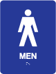 TS-02 - TS-02 "Men" Tactile Sign