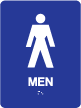 TS-02 "Men" Tactile Sign