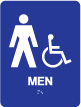 TS-04 "Men+Accessible" Tactile Sign