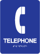 TS-16 - TS-16 "Telephone" Tactile Sign