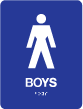 TS-24 "Boys" Tactile Sign