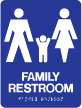 TS-30 "Family Restroom" Tactile Sign